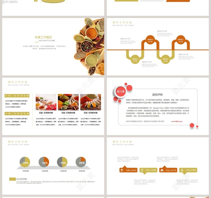 天然调味剂动态PPT模板第4张