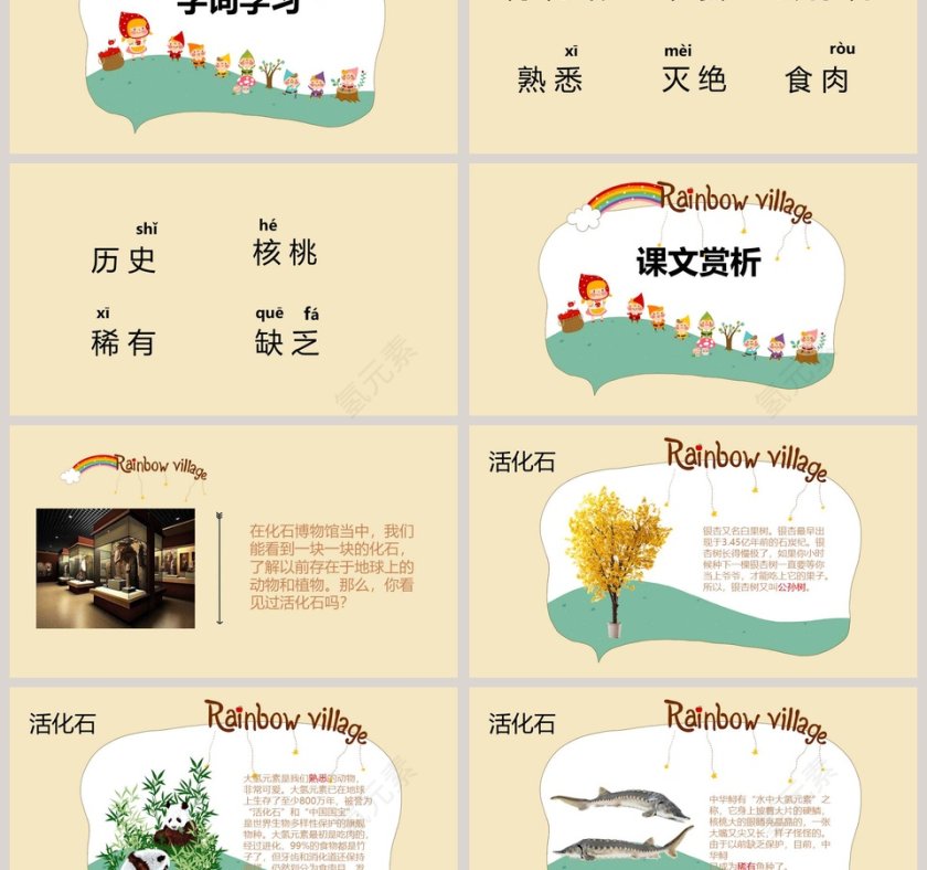 活化石语文教学PPT课件第3张