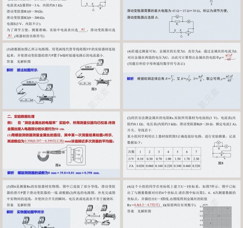 实验导体电阻率的测量-第十一章  电路及其应用教学ppt课件第3张