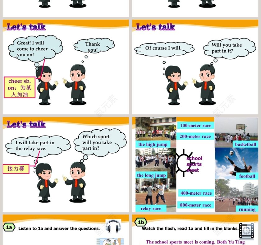 Unit 1  Topic 3-The school sports meet is coming教学ppt课件第2张