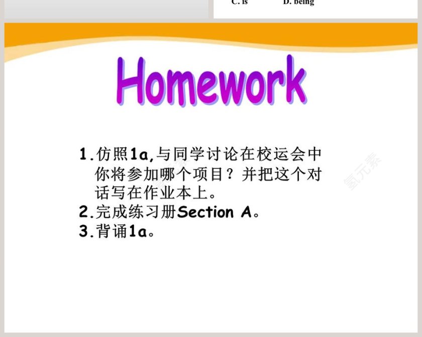 Unit 1  Topic 3-The school sports meet is coming教学ppt课件第6张