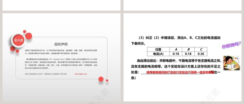 第5节 串并联电路中电流的规律PPT模板第6张