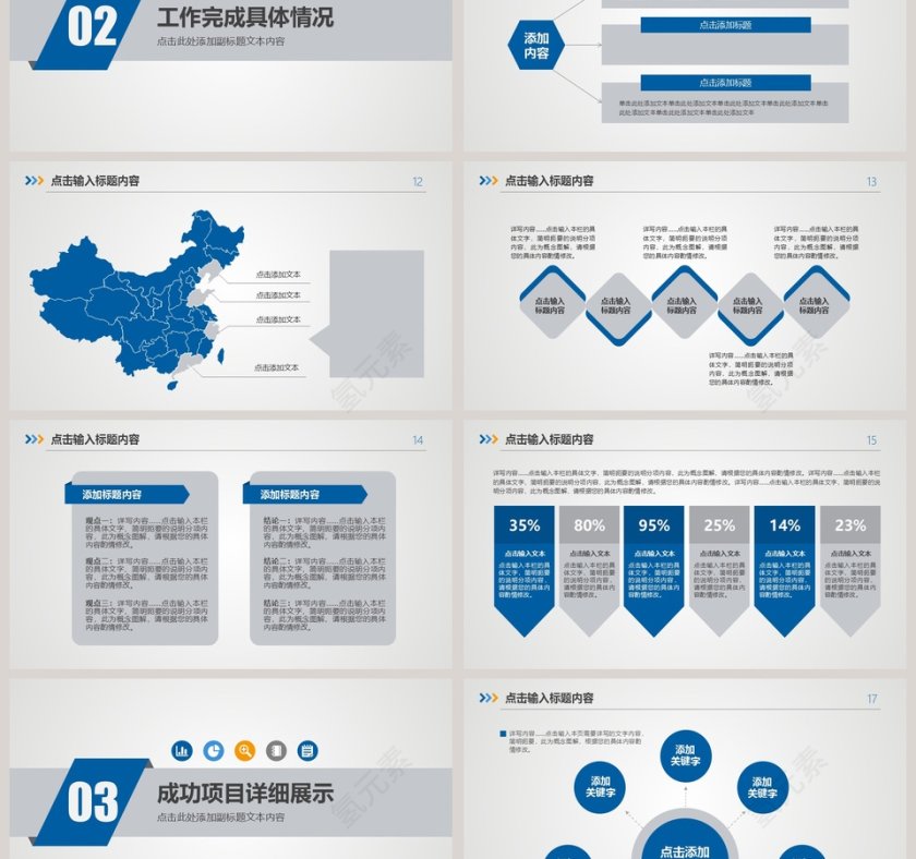 2019述职报告工作总结PPT模板第3张