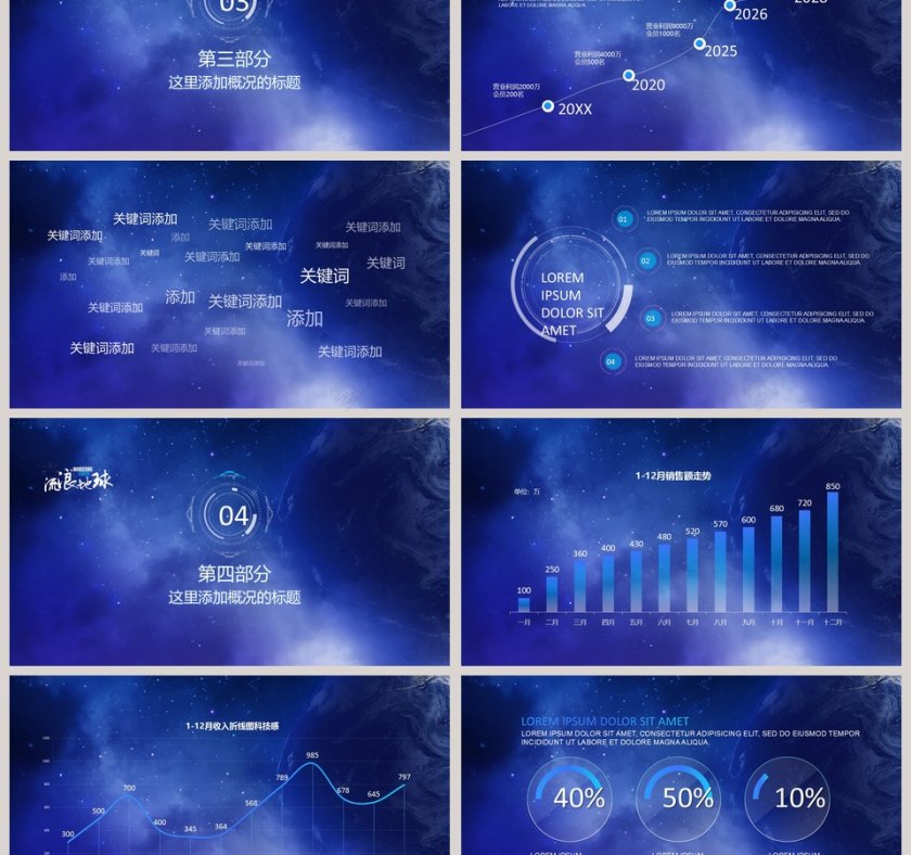 流浪地球PPT模板科技风逼格PPT模板  第3张