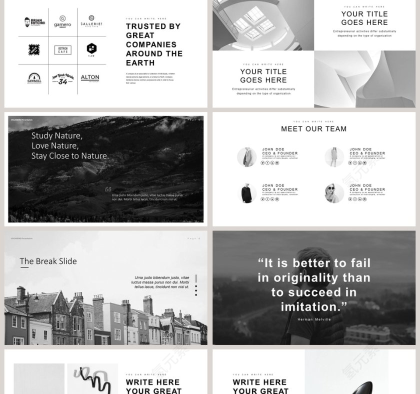 欧美商业大气精美商业计划书PPT第2张