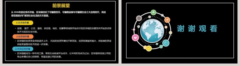 扁平化网络区块链介绍PPT模板第5张