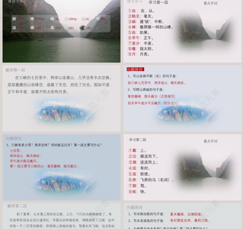 课文解析三峡语文课件PPT第2张