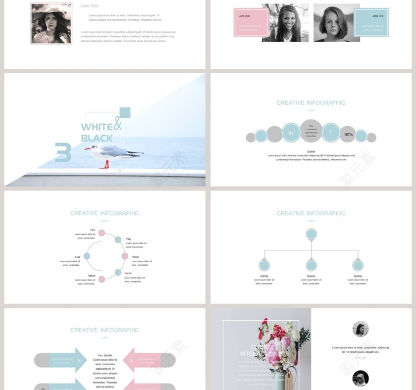 小清新风格新品发布耀你好看主题ppt模板第3张