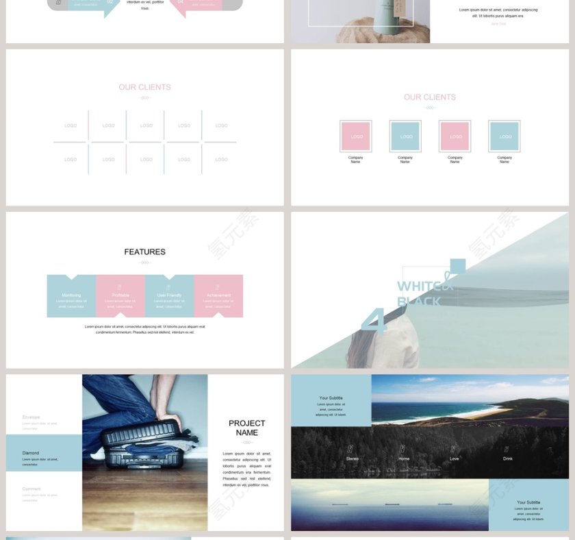 小清新风格新品发布耀你好看主题ppt模板第4张