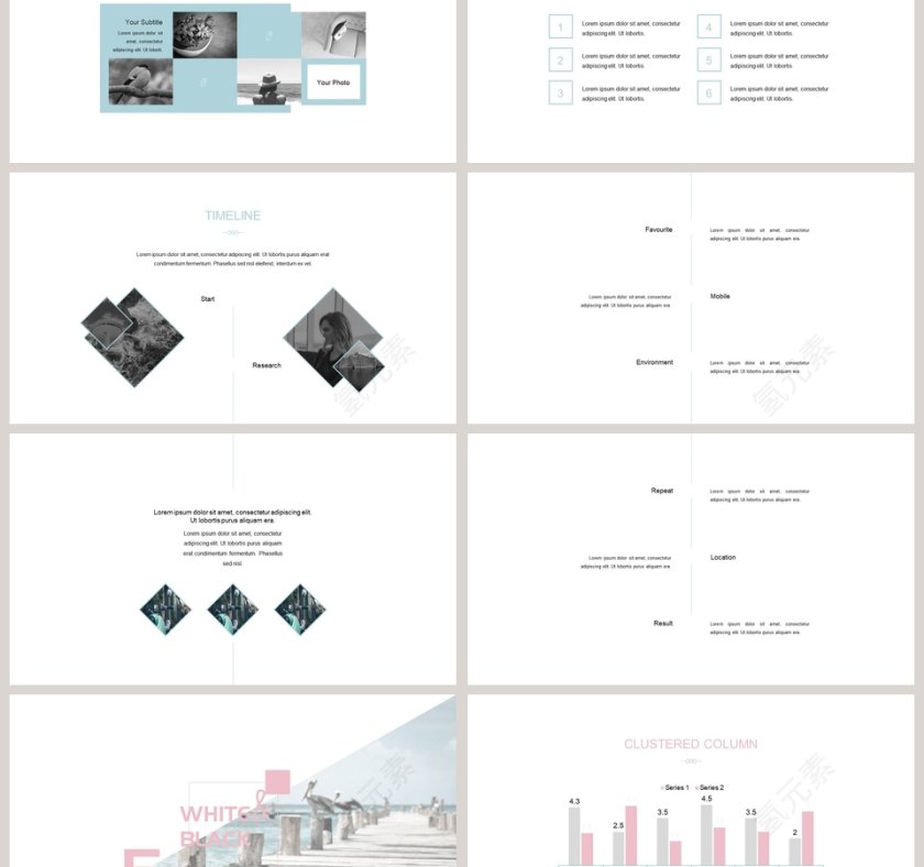 小清新风格新品发布耀你好看主题ppt模板第6张