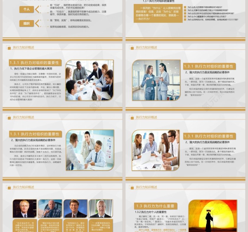 简约执行力培训工作ppt模板第3张