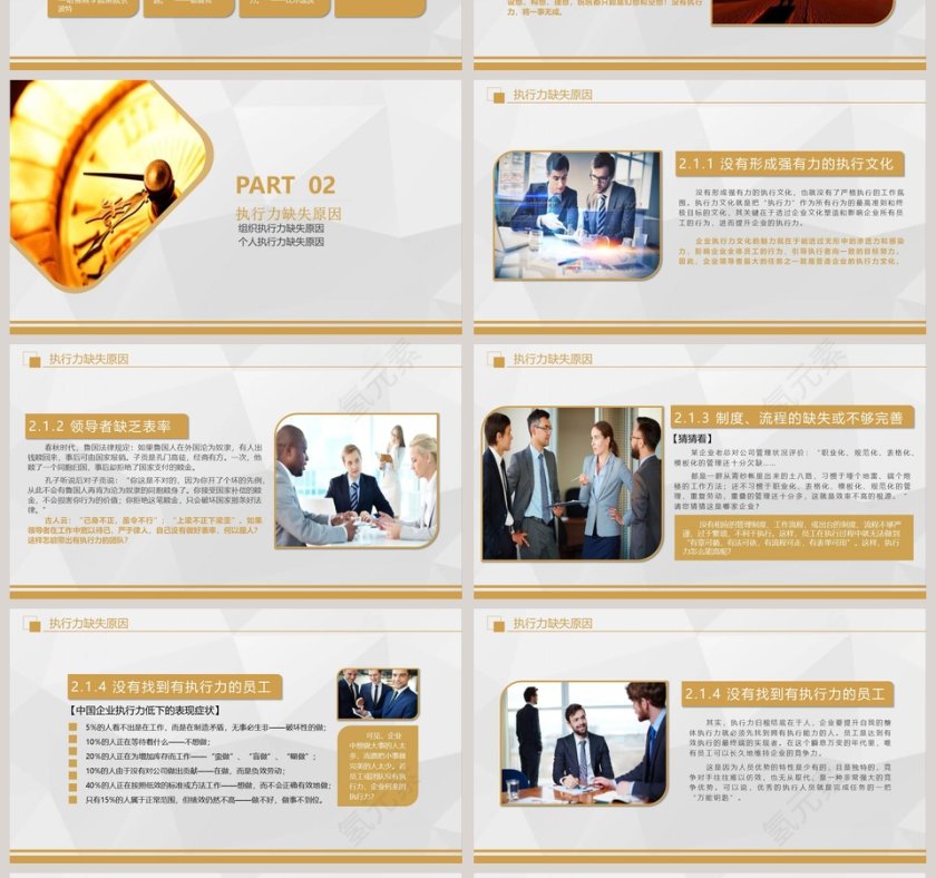 简约执行力培训工作ppt模板第4张