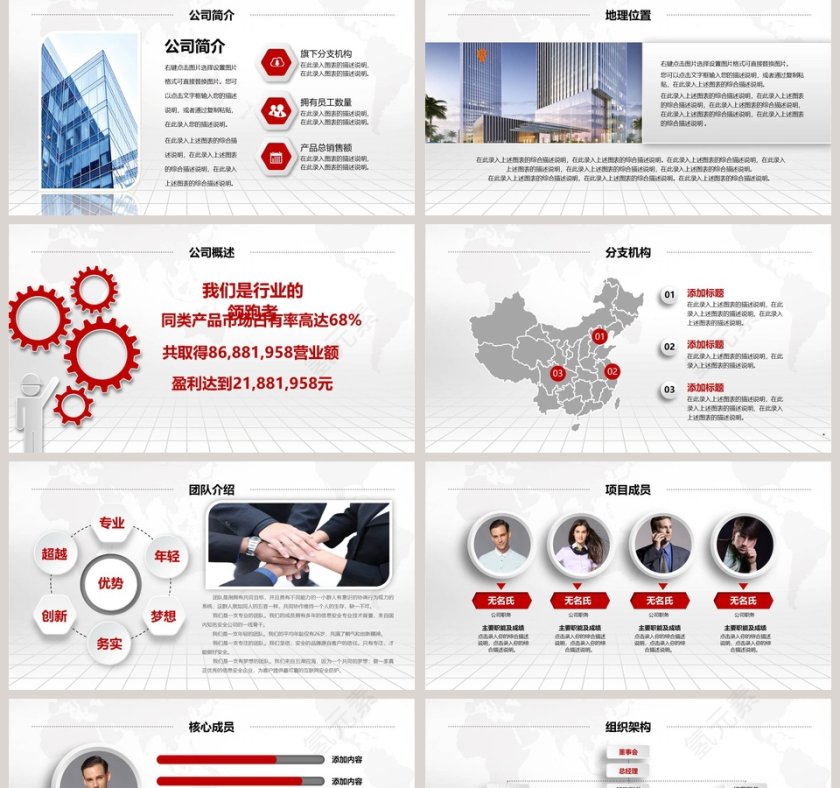 完整框架商务企业宣传PPT企业简介介绍PPT第2张