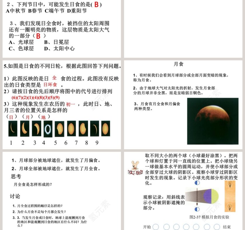 日食和月食教学ppt课件第5张