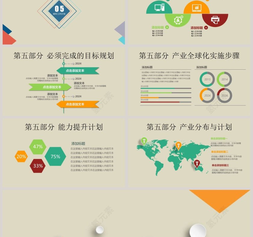 公司企业员工商务培训PPT模板第6张