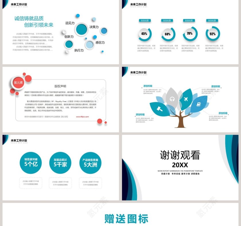 2019岗位述职报告PPT模板第5张