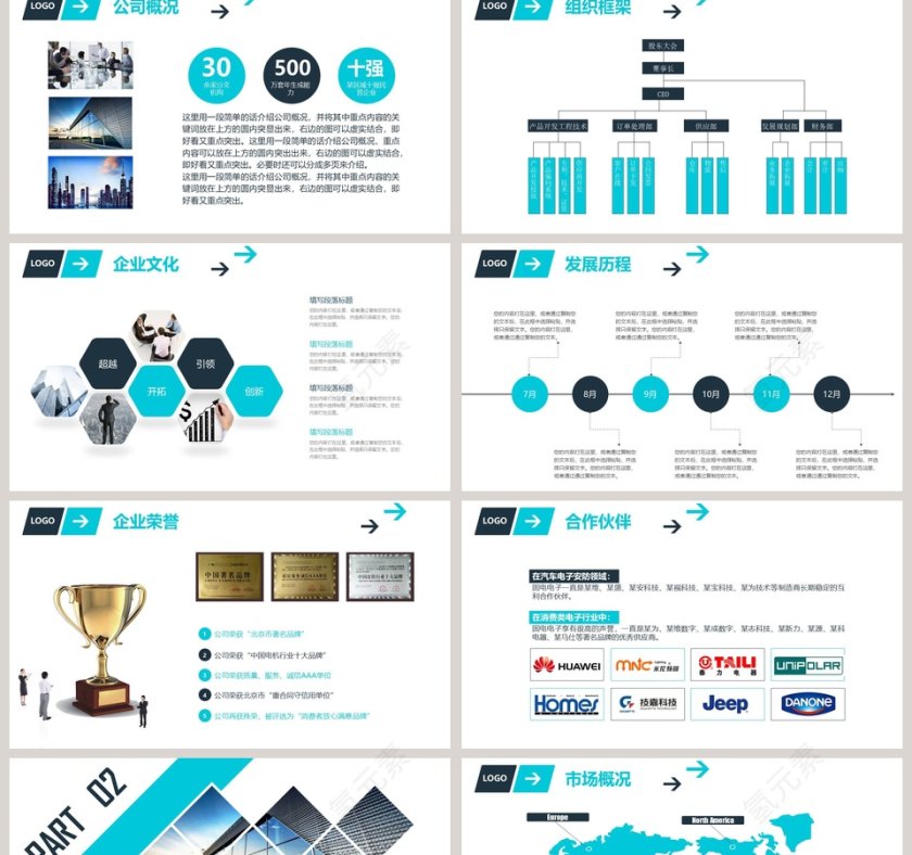 公司简介企业文化企业简介介绍PPT第2张