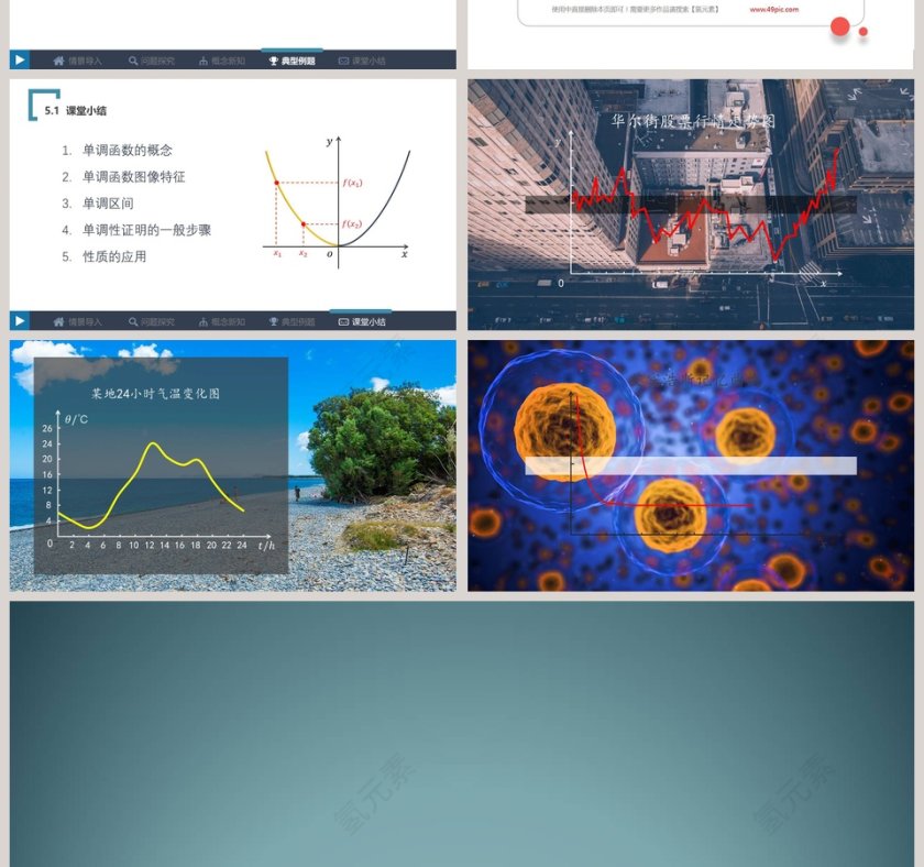 数学课件《数学》减函数PPT模板第4张