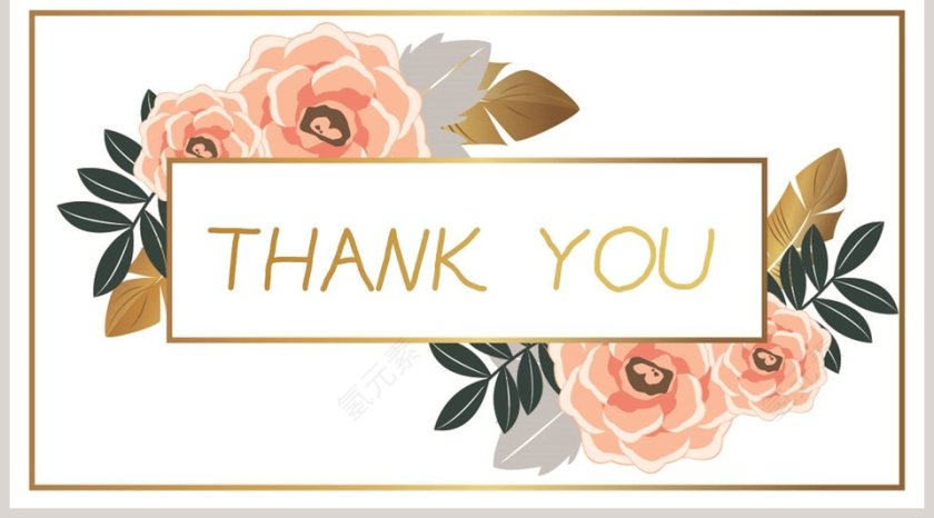 金箔花卉清新模板第5张