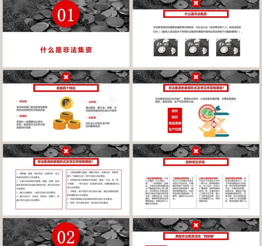 树立正确理财观念警惕非法集资陷阱PPT模板第2张