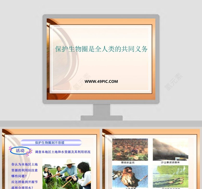 保护生物圈是全人类的共同义务教学ppt课件第1张