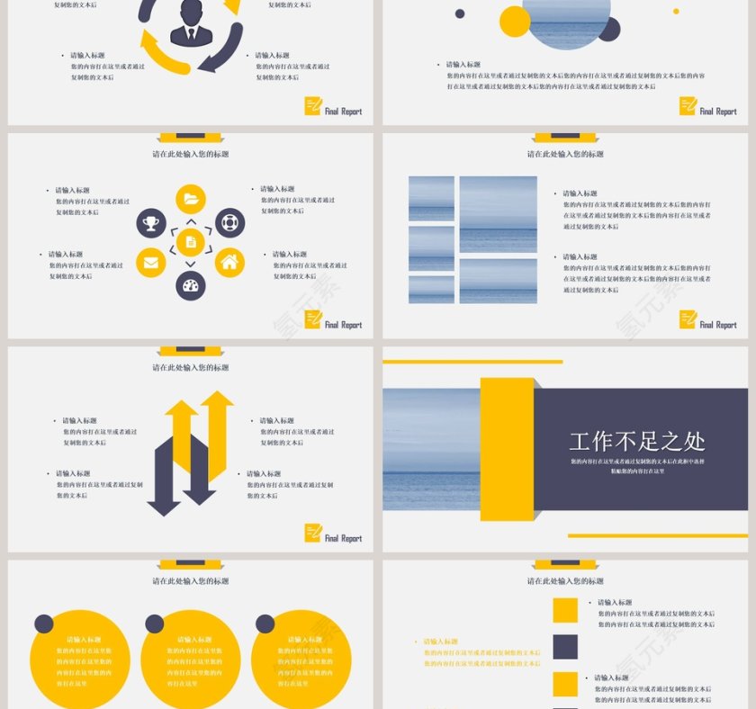 黄色简约清年终述职报告PPT第3张
