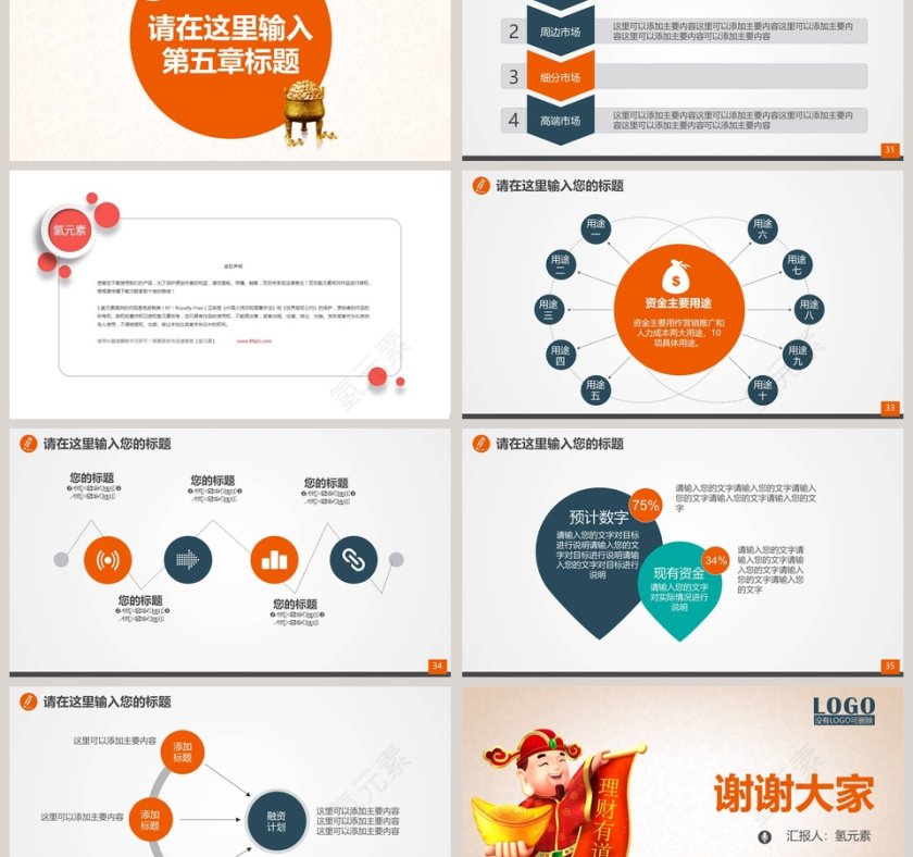 金融银行投资理财工作总结计划报告PPT模版第6张