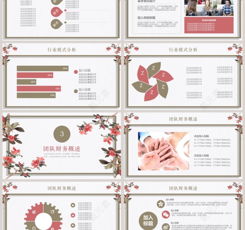 小清新花卉创业融资商业计划书PPT模板第3张