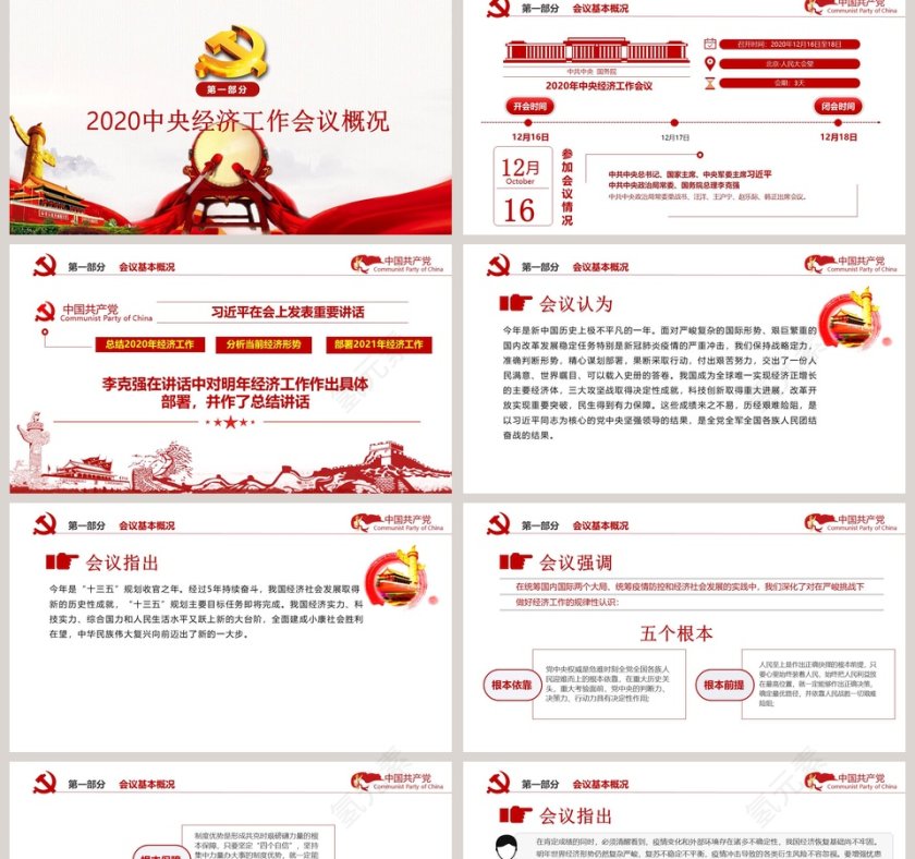 学习解读中央经济工作会议精神PPT模板第2张