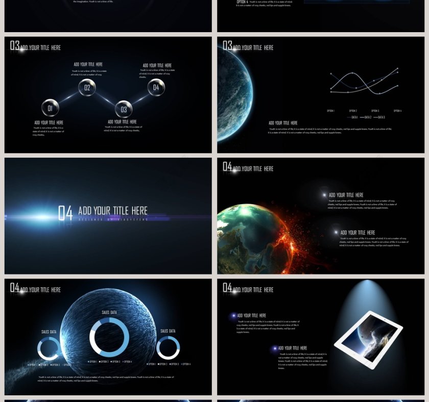 蓝色宇宙星空梦幻新年计划年终总结第4张