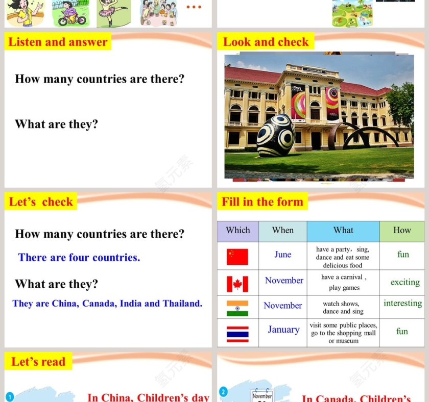 第三课件 Childrens Day PPT 模板下载 - 最新儿童节课堂教学资源第2张