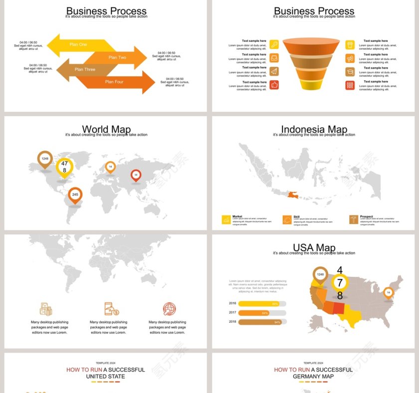 商务谈判信息可视化图表集第5张