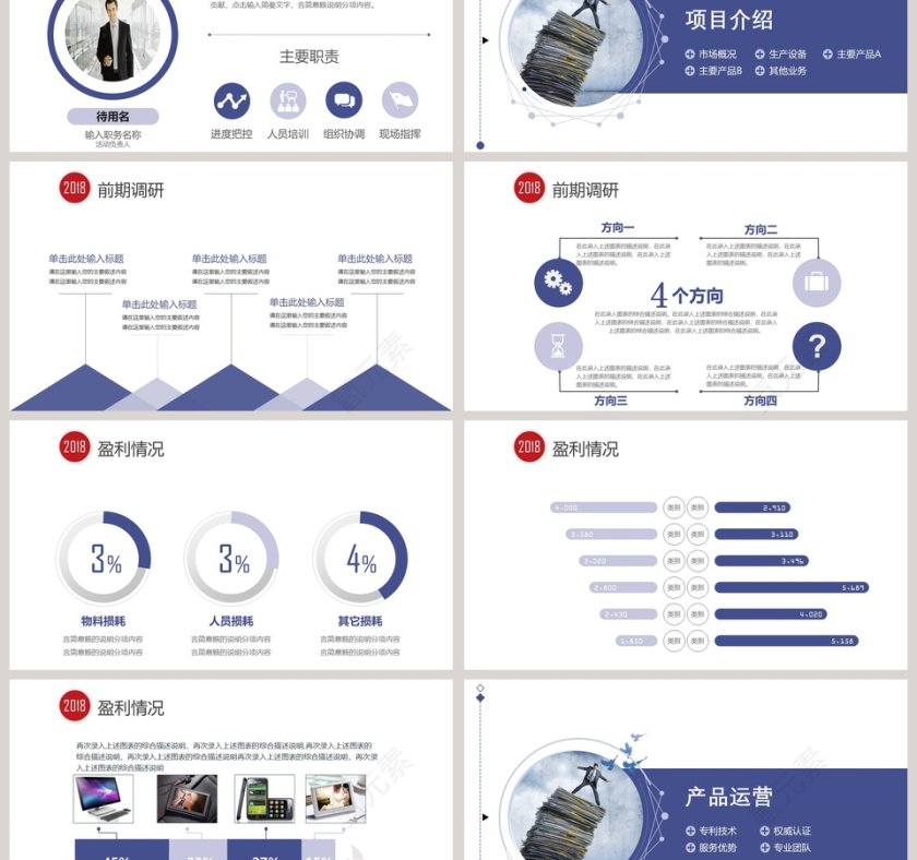 大气简约挑战公司简介文化ppt模板第3张