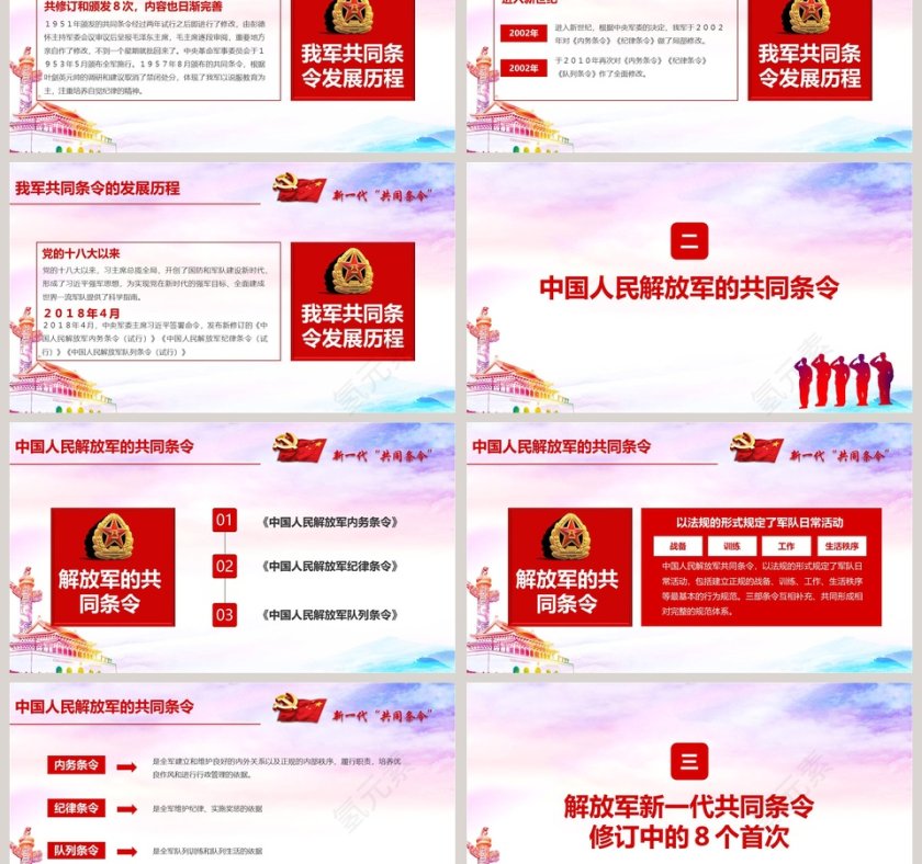 对党忠诚听党指挥向中国人民解放军新一代学习PPT模板第3张