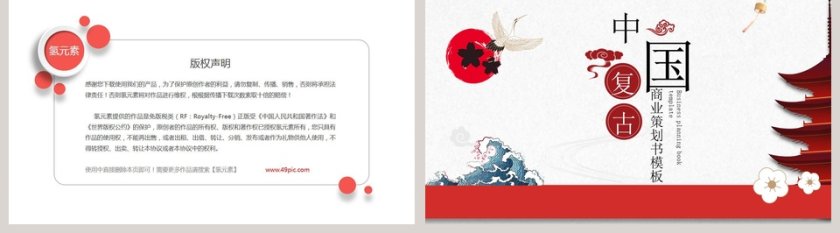 中国复古商业策划书模板PPT第5张