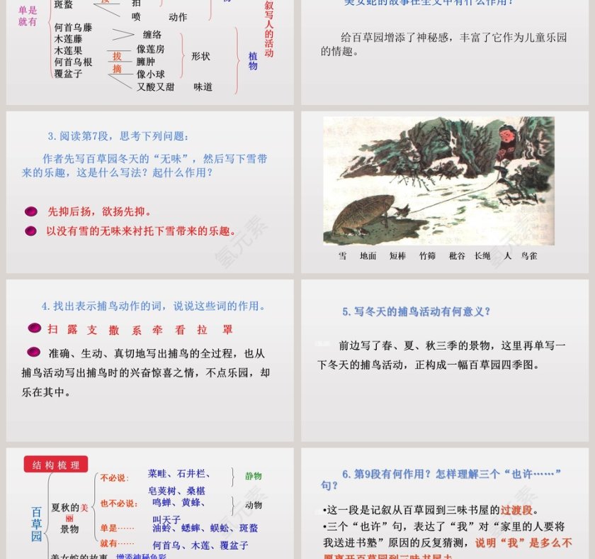 课文解析从百草园到三味书屋语文课件PPT第6张