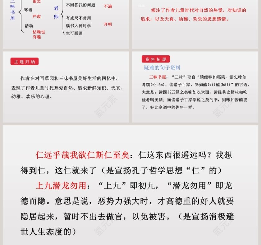 课文解析从百草园到三味书屋语文课件PPT第9张