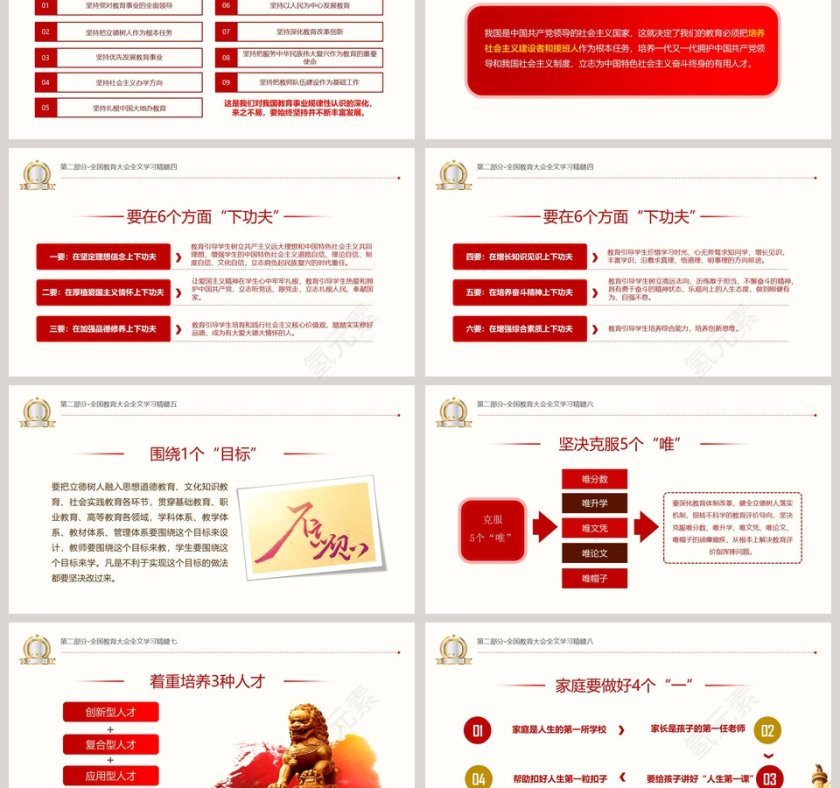 聚焦全国教育大会PPT第3张