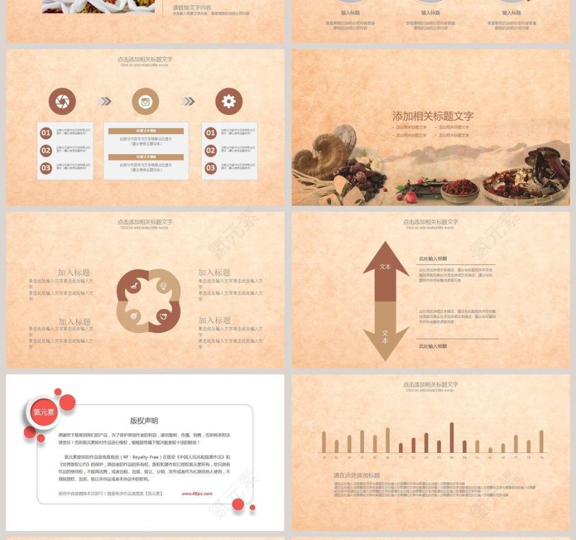 中医中药养生模版工作概述PPT第4张