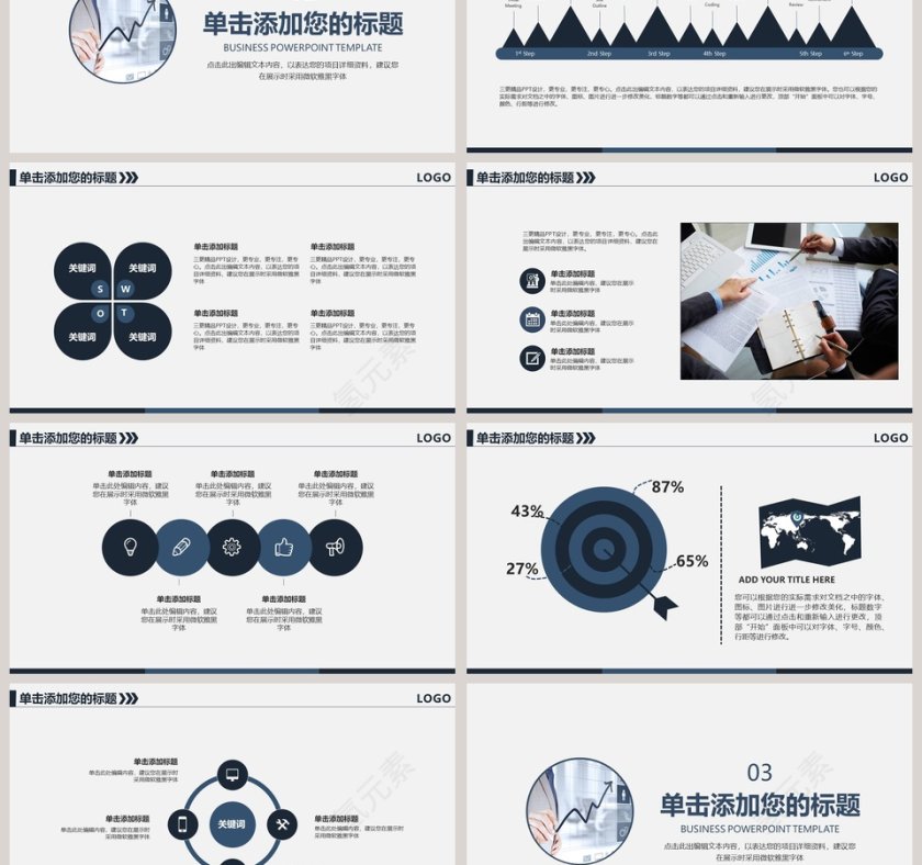 简约大气财务总结报告ppt第3张