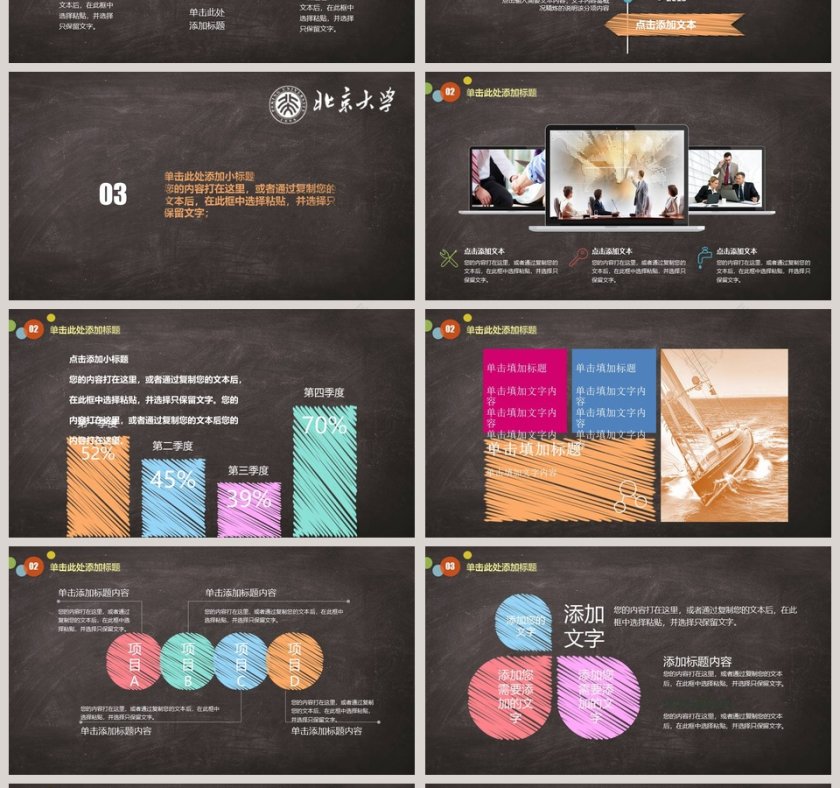 北京大学毕业论文答辩PPT第4张