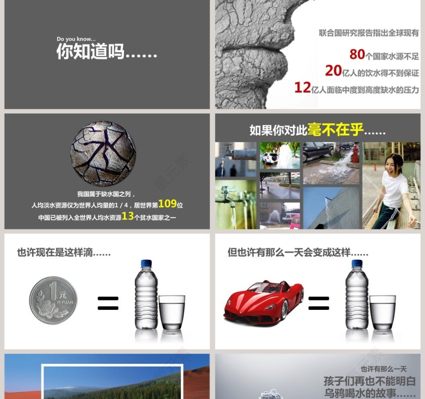 珍惜水资源ppt第2张