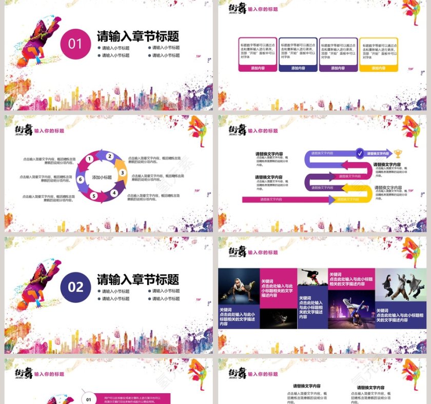 街舞知识培训PPT街舞培训招生PPT第2张