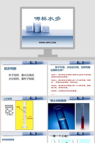 哪杯水多教学ppt课件