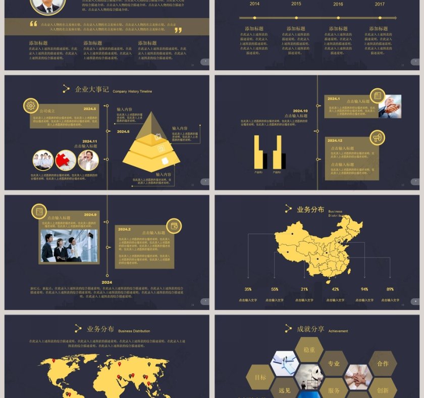 公司简介企业宣传PPT模板商业计划书PPT第3张