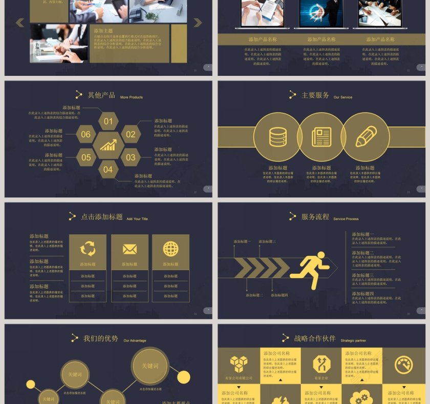 公司简介企业宣传PPT模板商业计划书PPT第6张
