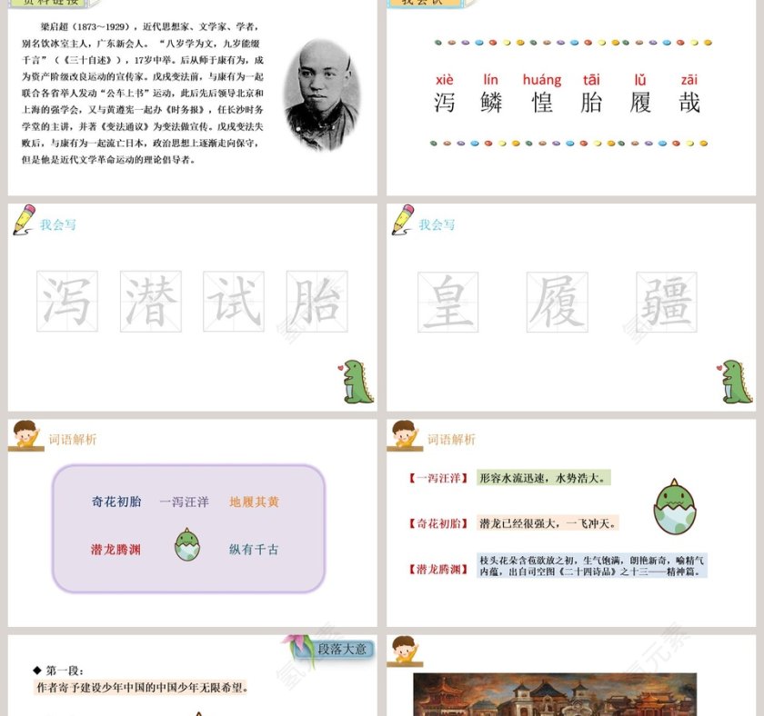 课文解析少年中国说语文课件PPT第2张