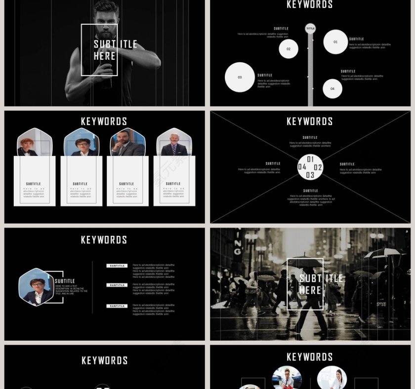精美欧美风工作计划总结报告PPT第2张