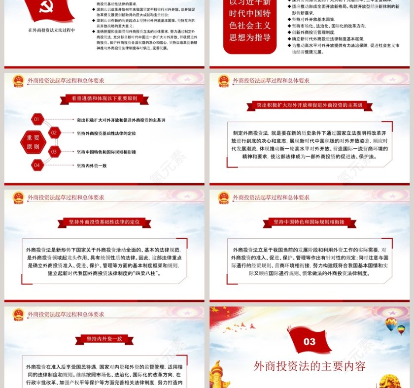 学习解读中华人民共和国外商投资法PPT模板第3张