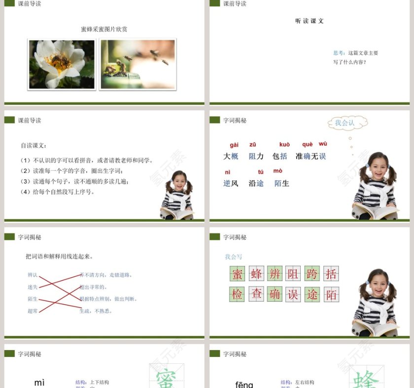部编版三年级语文下册蜜蜂语文课件PPT第2张